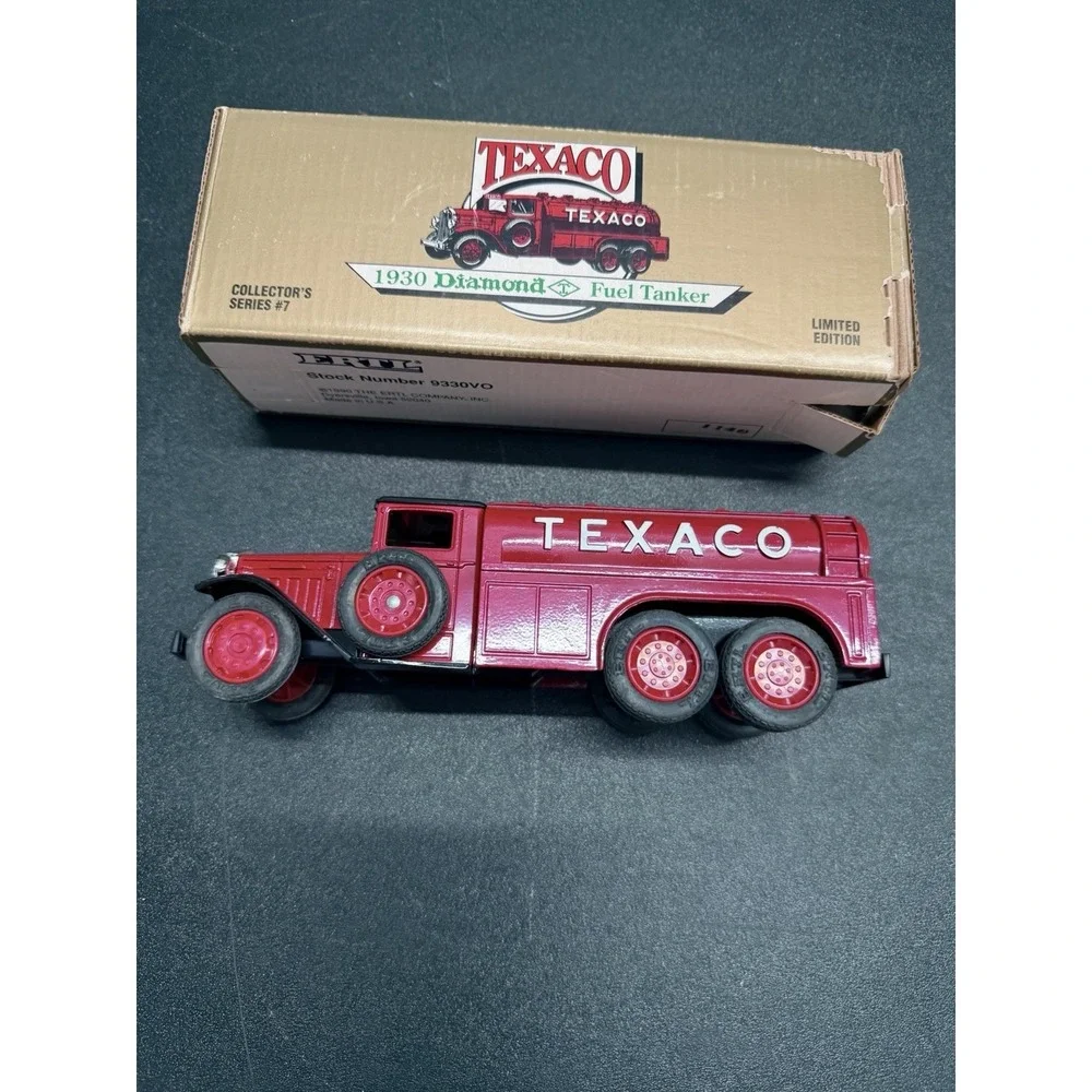 Texaco 1930 Diamond Fuel Tanker Truck Bank Ertl Series 7 Diecast w‎ Box (m14)
